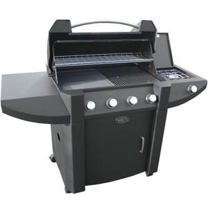 Boretti Robusto Barbecue Verrijdbaar Gas Zwart 4600 W