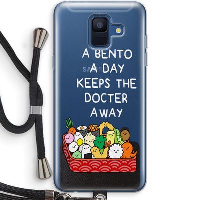 Bento a day: Samsung Galaxy A6 (2018) Transparant Hoesje met koord