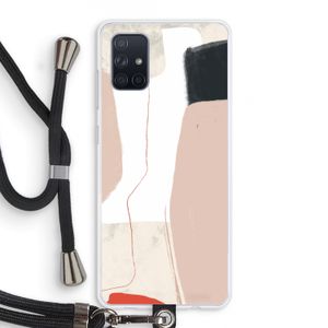 Lava: Samsung Galaxy A71 Transparant Hoesje met koord