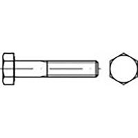 TOOLCRAFT TO-6858834 Zeskantbout M10 110 mm Buitenzeskant DIN 931 RVS A5 25 stuk(s)