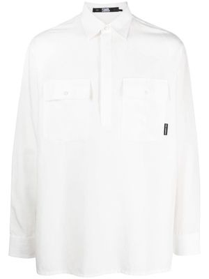 Karl Lagerfeld chemise à poche poitrine - Blanc
