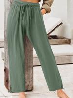 Casual Plain Loose Pants