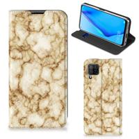Huawei P40 Lite | Standcase | Marmer Goud