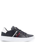 Tommy Hilfiger baskets en cuir - Bleu