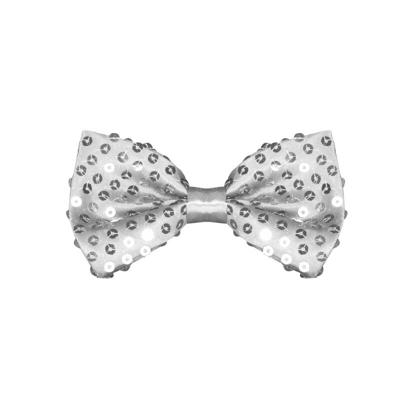 Strikje pailletten luxe zilver