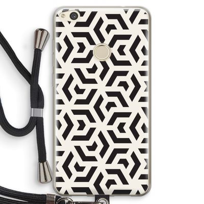 Crazy pattern: Huawei Ascend P8 Lite (2017) Transparant Hoesje met koord