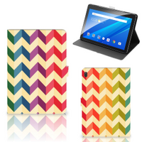 Lenovo Tab E10 Tablet Hoes Zigzag Multi Color - thumbnail