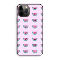Smiley watermeloenprint: iPhone 12 Pro Max Biologisch afbreekbaar hoesje