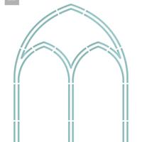 Marianne Design • craft stencils church window
