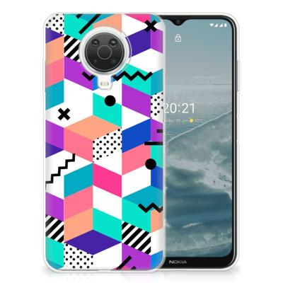 Nokia G20 | G10 | TPU Hoesje | Blokken Kleurrijk