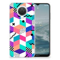 Nokia G20 | G10 | TPU Hoesje | Blokken Kleurrijk