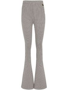 Balmain pantalon à motif monogrammé en jacquard - Gris