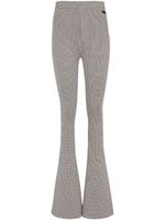 Balmain pantalon à motif monogrammé en jacquard - Gris