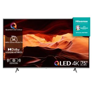 Hisense 4K Smart QLED XXL TV 75E7KQ Pro (2023) 144HZ 75″