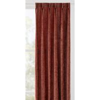 Leen Bakker - Gordijnstof Claes Lichtdoorlatend - Polyester - Rood - B145 Cm