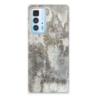 Motorola Edge 20 Pro TPU Siliconen Hoesje Beton Print