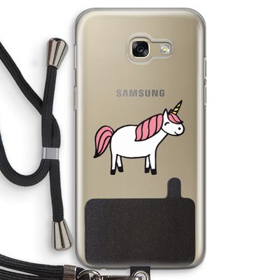 Eenhoorn: Samsung Galaxy A5 (2017) Transparant Hoesje met koord
