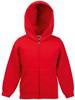 Fruit Of The Loom F401K Kids´ Premium Hooded Sweat Jacket - Red - 140