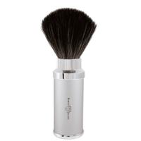 Edwin Jagger Shaving Brushes Synthetic Travel Shaving Brush Silver & Chrome Plated Ref.21M5290CR 1Stuks
