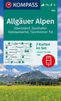 Wandelkaart 003 Allgäuer Alpen - Kleinwalsertal | Kompass - thumbnail
