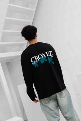Croyez Botanique Longsleeve Heren Zwart/Blauw - Maat S - Kleur: ZwartBlauw | Soccerfanshop