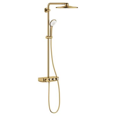 GROHE Euphoria SmartControl Regendoucheset Opbouw - hoofddouche 31cm - hannddouche rond - brushed cool sunrise 26507gn0