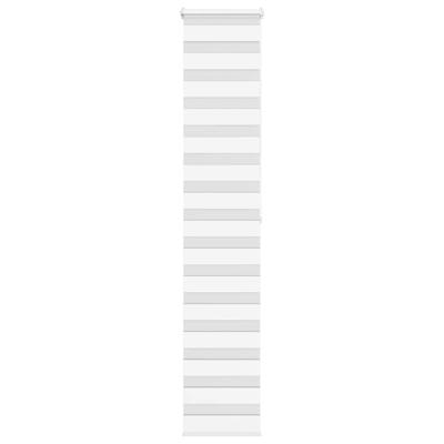 Zebra rolgordijn 45x200 cm stofbreedte 40,9 cm polyester wit