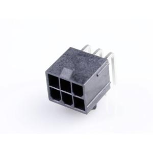 Molex 50362462 Male header, inbouw (standaard) Totaal aantal polen: 6 Rastermaat: 4.2 mm Inhoud: 1 stuk(s) Tray