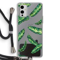 Lange bladeren: OnePlus 9 Transparant Hoesje met koord
