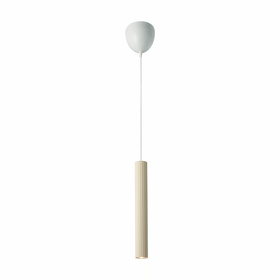 Hanglamp zwart smal ribbel Vico metaal gu10 led