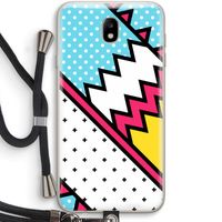 Pop Art #2: Samsung Galaxy J7 (2017) Transparant Hoesje met koord