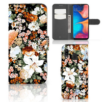 Hoesje voor Samsung Galaxy A30 Dark Flowers