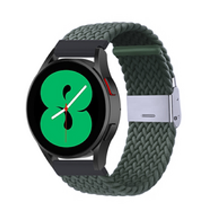 Braided nylon bandje - Donkergroen - Samsung Galaxy Watch - 46mm / Samsung Gear S3