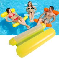 Opvouwbare dubbel-Purpose rugleuning hangmat met net grootte: 130x73cm (geel)