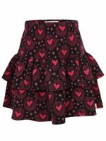 LOOXS Little winter rok meisjes - bruin - ruffle/harten