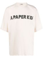 A Paper Kid t-shirt en coton à logo imprimé - Tons neutres - thumbnail