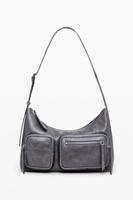 Leren tas met zakken - BLACK - U