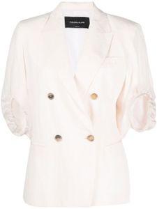 Fabiana Filippi blazer croisé à manches bouffantes - Rose