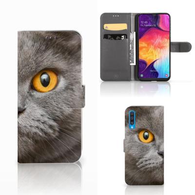 Telefoonhoesje | Met pasjeshouder | Samsung Galaxy A50 Britse Korthaar