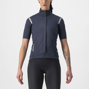 Castelli Gabba RoS 2 fietsjack korte mouw blauw dames L