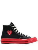 Comme Des Garçons Play x Converse baskets montantes Chuck 70 - Noir - thumbnail