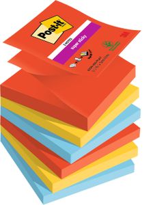 Memoblok 3M Post-it Z-Notes R330 Super Sticky 76X76mm PLAY