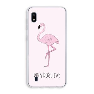 Pink positive: Samsung Galaxy A10 Transparant Hoesje