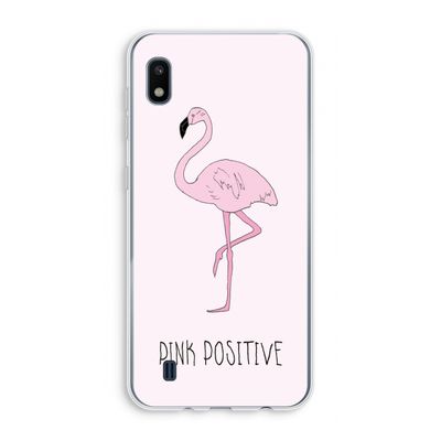 Pink positive: Samsung Galaxy A10 Transparant Hoesje