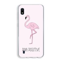 Pink positive: Samsung Galaxy A10 Transparant Hoesje