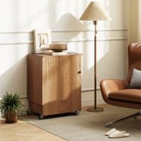 2 in 1 Opvouwbare Naaitafel met Oplaadstation & Planken Naai-Machineschuur Naai-Kast Natuur