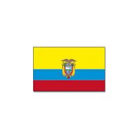 Landen thema vlag Ecuador 90 x 150 cm feestversiering - thumbnail