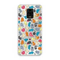 Kleurrijke katten: Xiaomi Redmi Note 10 Lite Transparant Hoesje