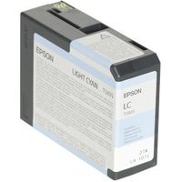 Epson inktpatroon licht cyaan T 580 80 ml T 5805