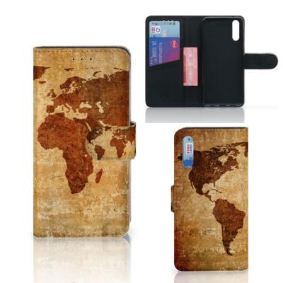 Huawei P20 | Flip Cover | Wereldkaart